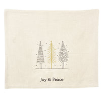 Christmas Embroidered Tea Towel