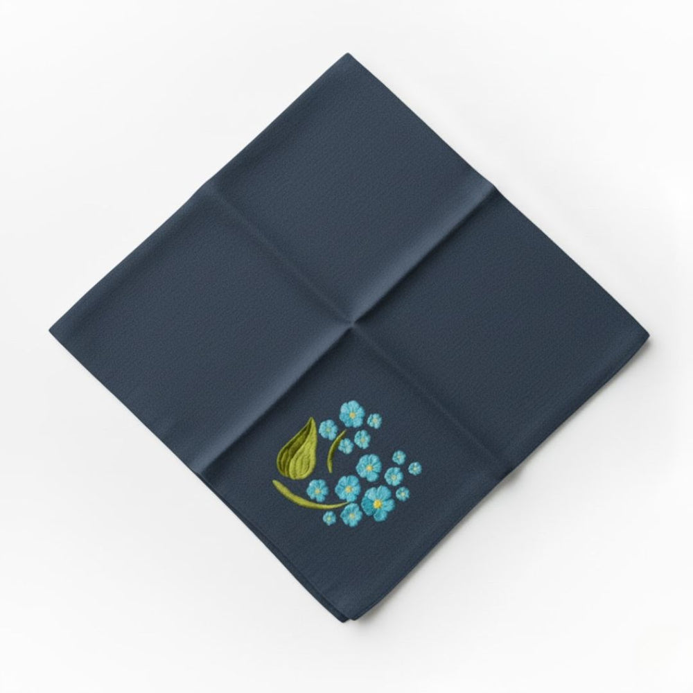 Embroidered Cotton Tea Towel