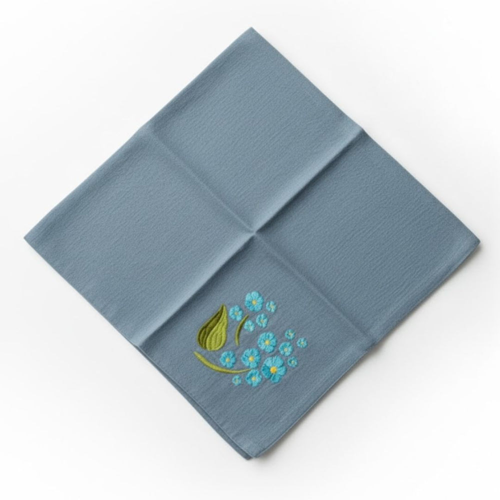 Embroidered Cotton Tea Towel