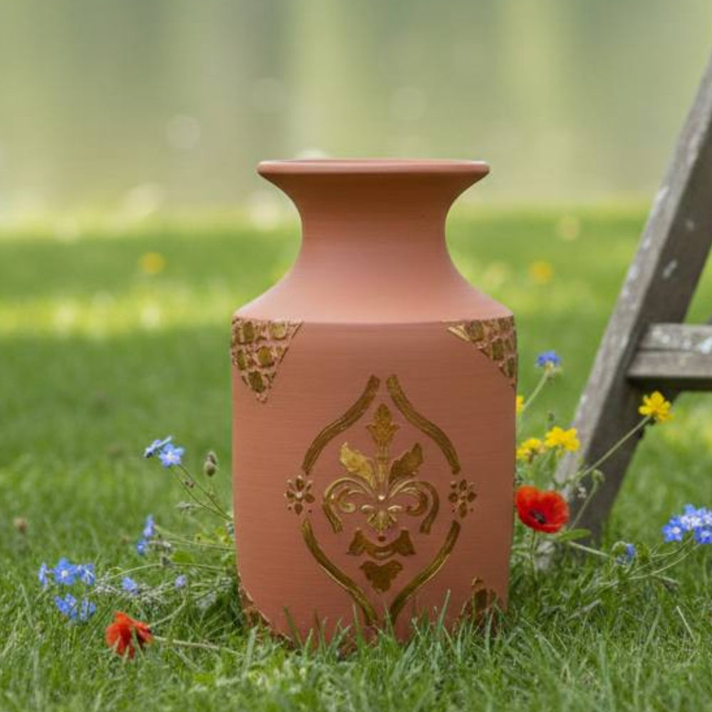 Garten: Decoupage Terracotta Pot