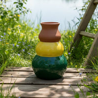 Garten: Hand Painted Three Layers Terracotta Pot