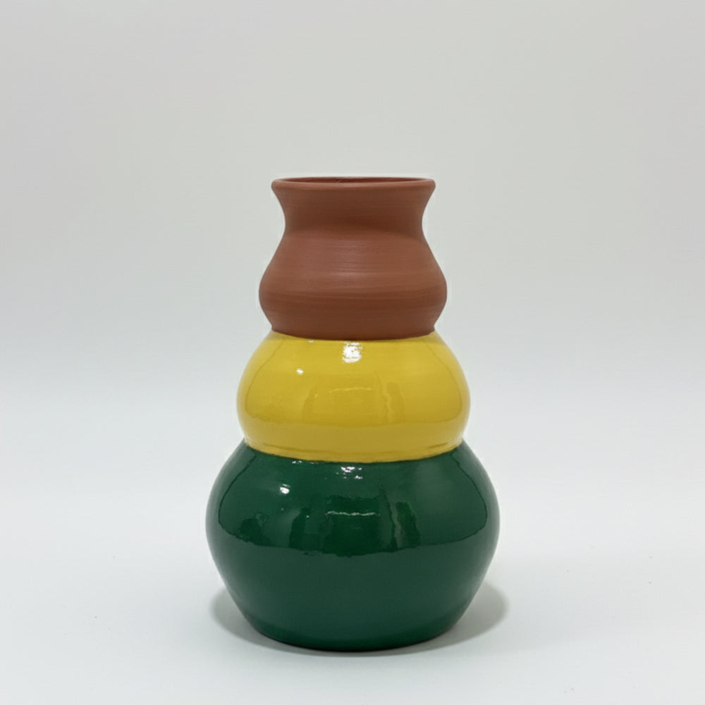 Garten: Hand Painted Three Layers Terracotta Pot