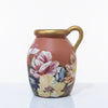 Garten: Gold Coated Decoupage Terracotta Pot with Handle