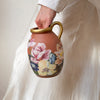 Garten: Gold Coated Decoupage Terracotta Pot with Handle