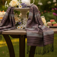 Garten: Elegant Lotus & Silk Shawl