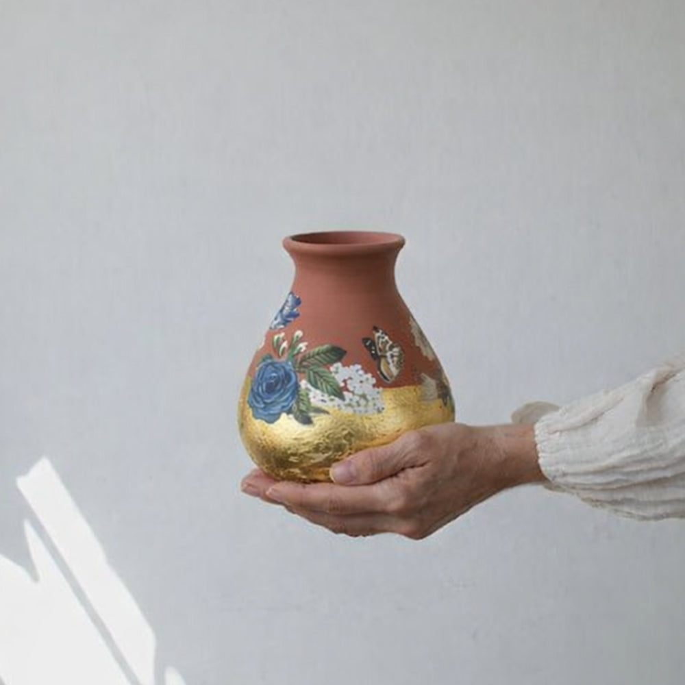 Garten: Decoupage Terracotta Pot