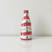 Hand-Painted Christmas Vase