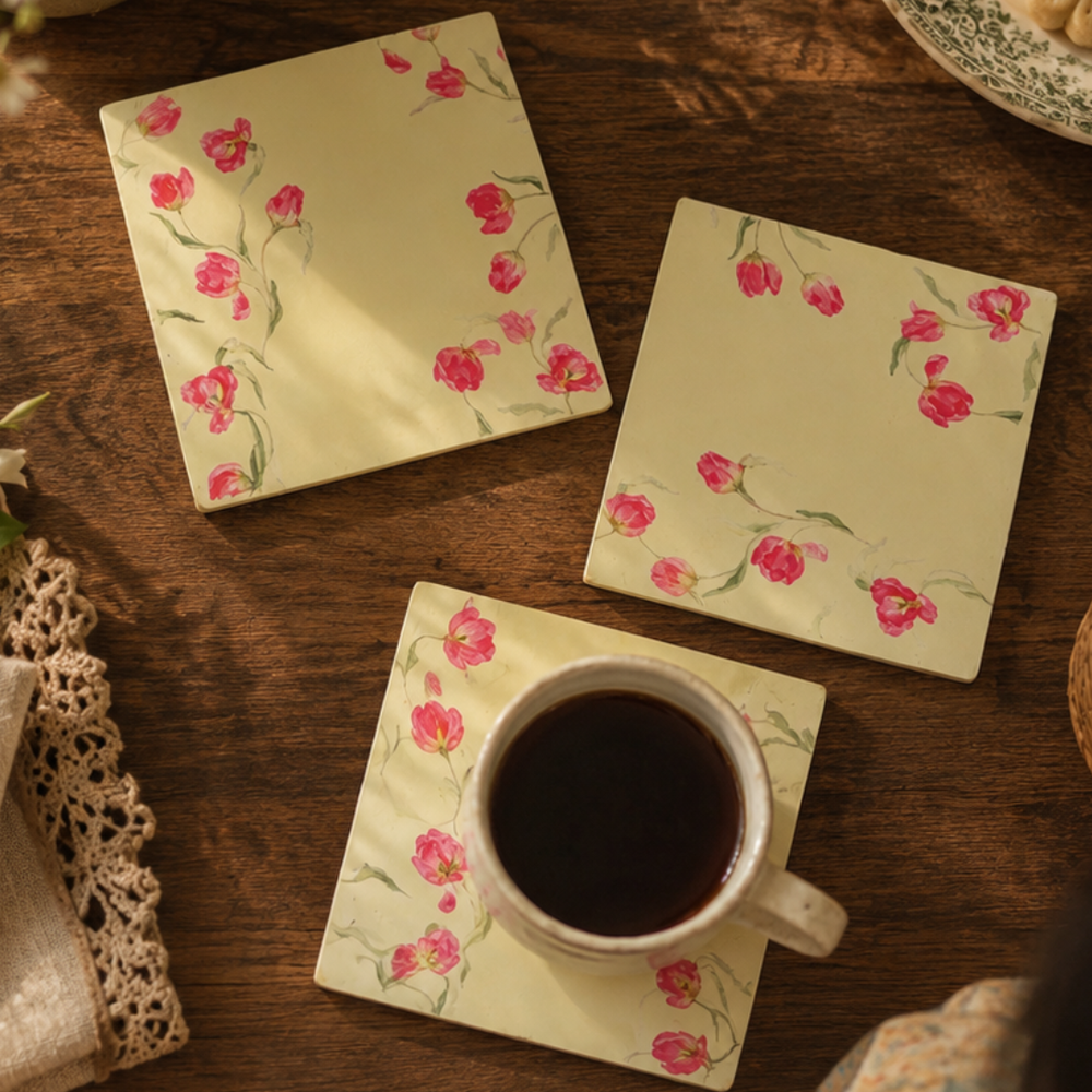 Floral Square Coaster
