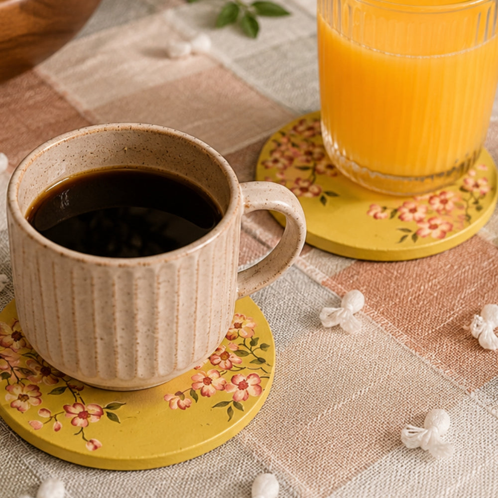 Round Clay Coaster