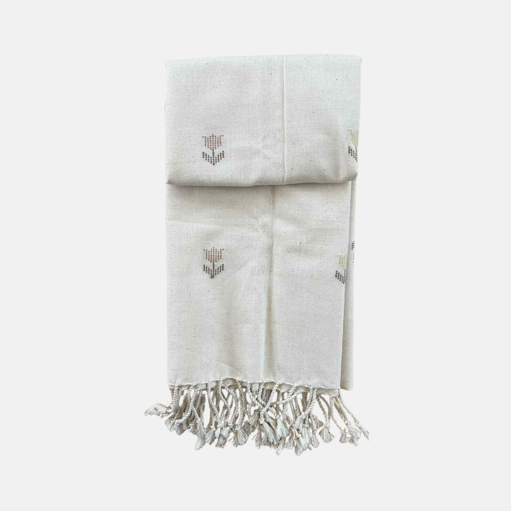 Tulips Pattern Cotton Shawl