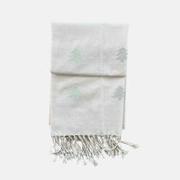 Evergreen Christmas Cotton Shawl