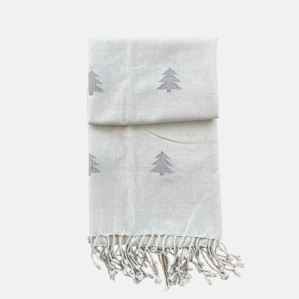 Evergreen Christmas Cotton Shawl
