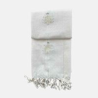 Festive Evergreen Christmas Cotton Shawl