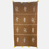 Aura Bloom Cotton Throw (Brown Edition)