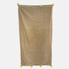 Aura Bloom Cotton Throw (Brown Edition)