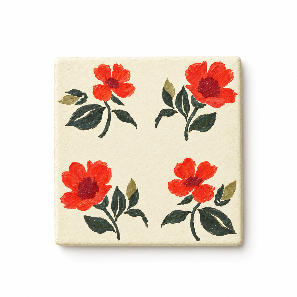 Floral Square Coaster