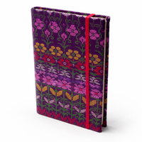 Notebook with Myanmar Acheik Pattern Floral