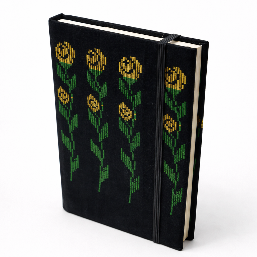Notebook with Myanmar Acheik Pattern