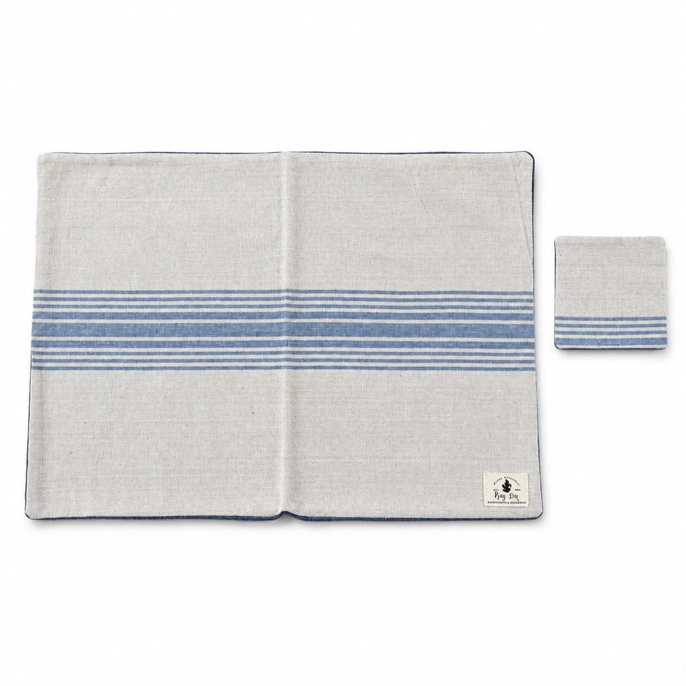 Placemat & Coaster (Light Blue)