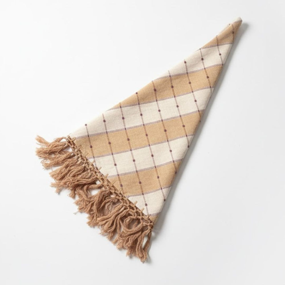 Handwoven Cotton Round Tablecloth