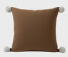 Shae Satt Collection: Handwoven Cushion Cover (Brown) (With Inner Pillow)