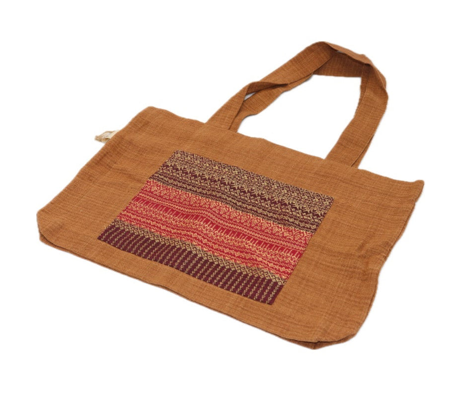 Shae Satt Collection: Cotton Tote Bag (Brown)