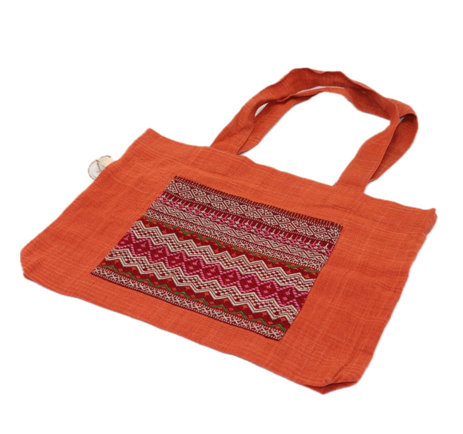 Shae Satt Collection: Cotton Tote Bag (Orange)