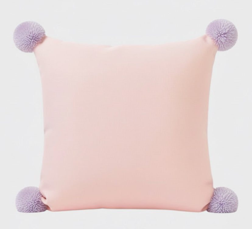 Shae Satt Collection: Handwoven Cushion Cover (Pink) (With Inner Pillow)