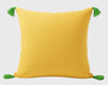 Shae Satt Collection: Handwoven Cushion Cover (Yellow) (With Inner Pillow)