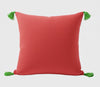 Shae Satt Collection: Handwoven Cushion Cover(Red) (With Inner Pillow)