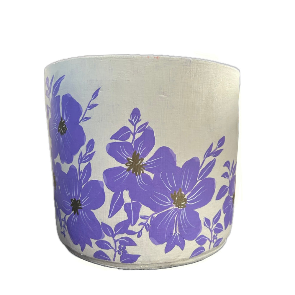 Hand-Painted Floral Pots