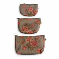 Floral Pouch Set (3 Pcs)