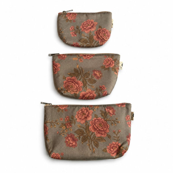 Floral Pouch Set (3 Pcs)