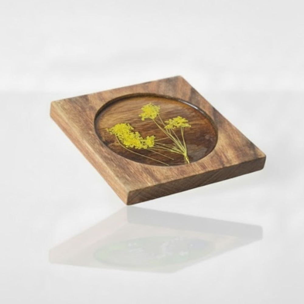 Table Tale: Wooden Coaster