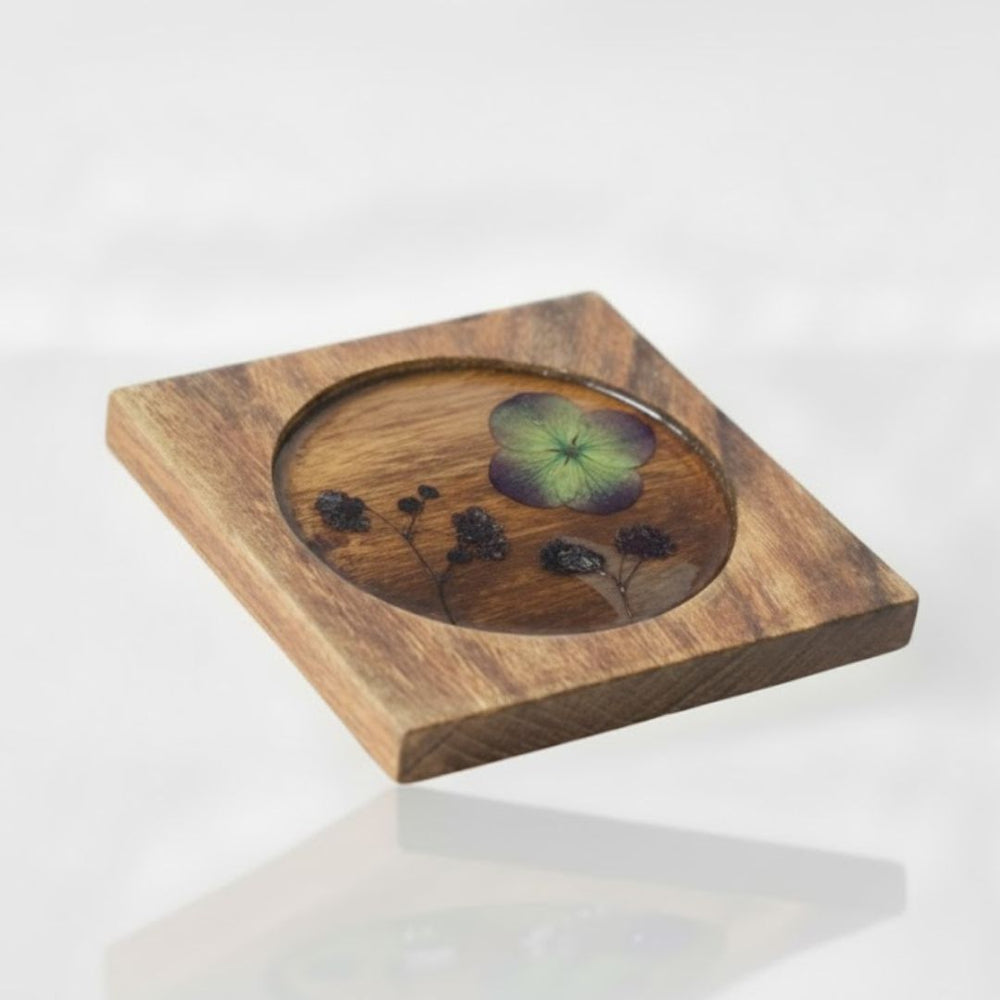 Table Tale: Wooden Coaster