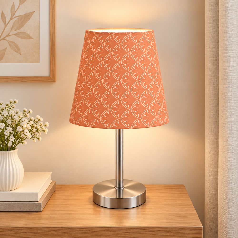 Stainless Steel Frame Fabric Table Lamp