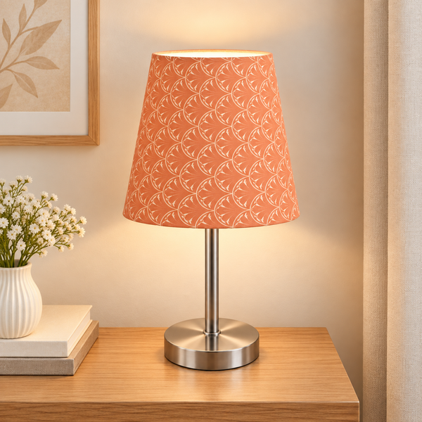 Stainless Steel Frame Fabric Table Lamp