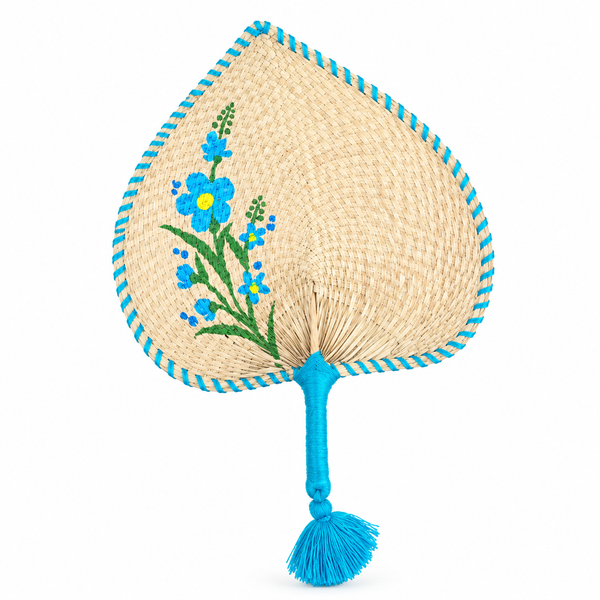 Traditional handmade palm leaf fan