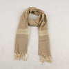 Organic Dyed Handwoven 2/80 Cotton Shawl in Green