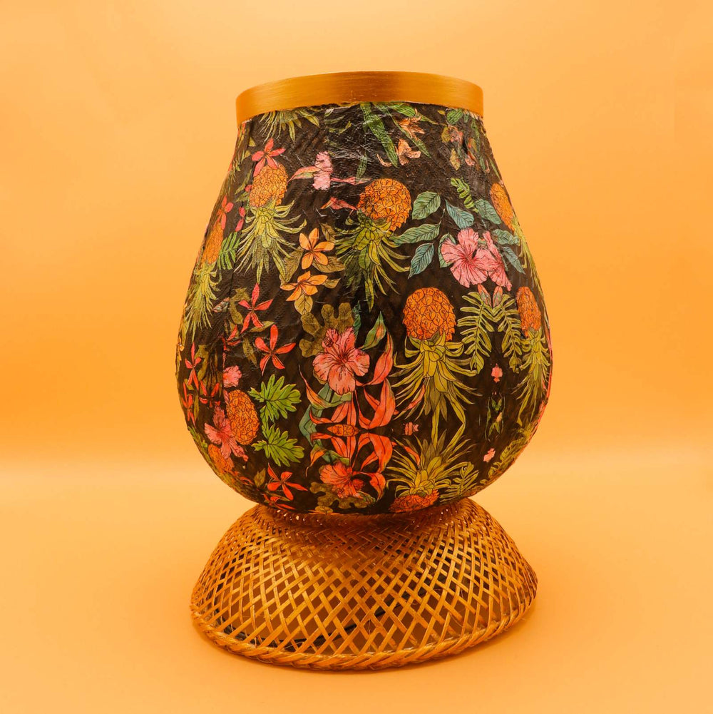 Decoupage Bamboo Lamp (Medium)