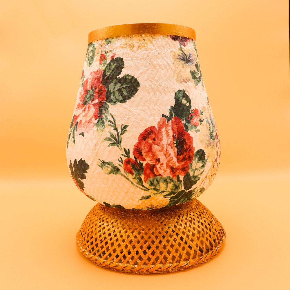 Decoupage Bamboo Lamp (Medium)