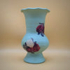 Hand Painted Floral Pot with Decoupage Floral Design