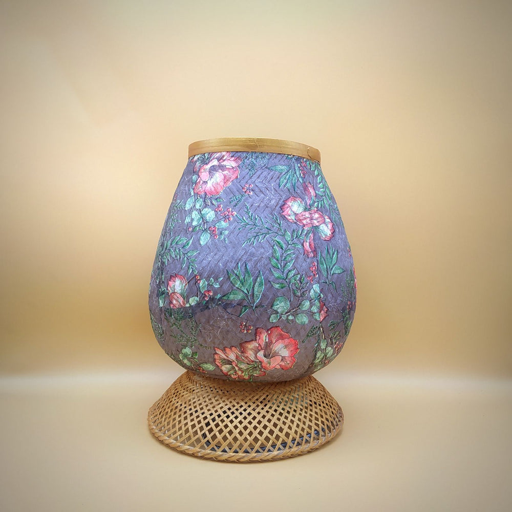 Decoupage Bamboo Lamp (Medium)