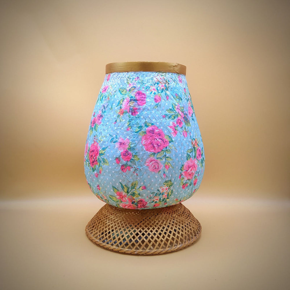 Decoupage Bamboo Lamp (Medium)