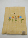 100% Cotton Book Cover with Beautiful Embroidery Flowers (Design 3)