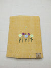 100% Cotton Book Cover with Beautiful Embroidery Flowers (Design 3)