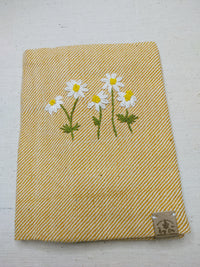 100% Cotton Book Cover with Beautiful Embroidery Flowers (Design 3)
