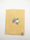 100% Cotton Book Cover with Beautiful Embroidery Flowers (Design 3)