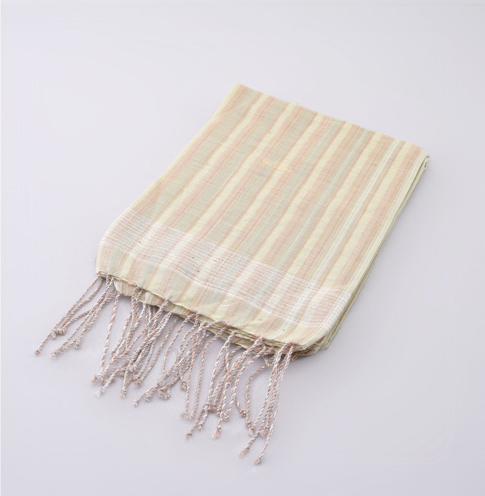 Organic Dyed Handwoven Shawl mixed with Cotton & Silk