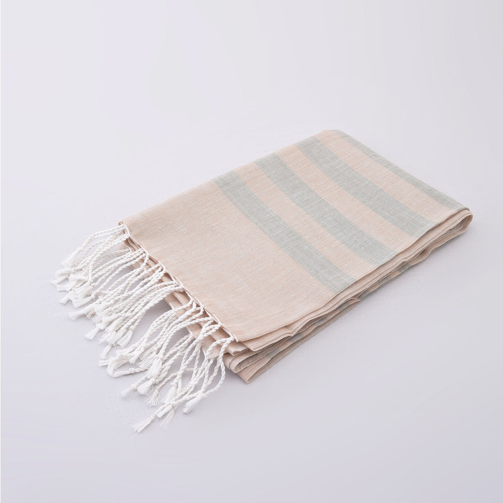 Organic Dyed Handwoven 2/80 Cotton Shawl in Brown